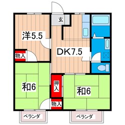 第４クレールひだかの物件間取画像